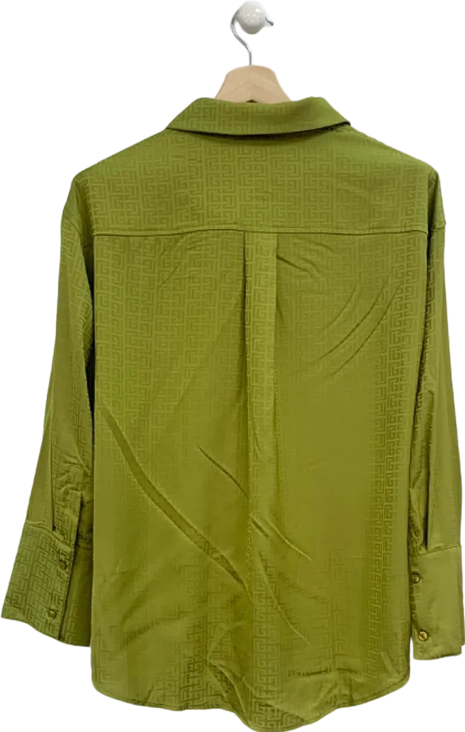 4th   Reckless Green Patterned Shirt UK 6