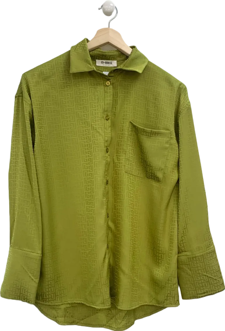 4th   Reckless Green Patterned Shirt UK 6