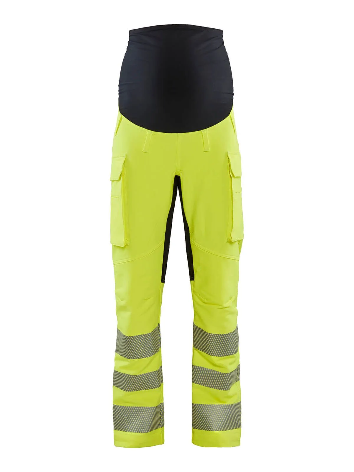 7100-1642&#x20;Maternity&#x20;Work&#x20;Trousers&#x20;High&#x20;Vis&#x20;Stretch&#x20;-&#x20;Bl&#xE5;kl&#xE4;der