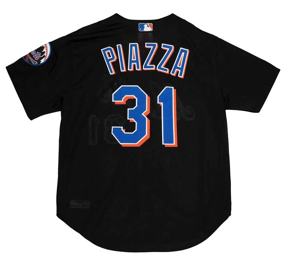 AUTHENTIC MIKE PIAZZA NEW YORK METS 2000 BUTTON FRONT JERSEY
