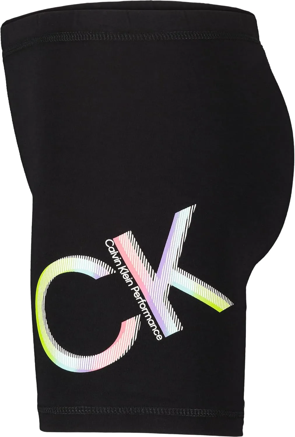 Calvin Klein Girls' Performance Bike Shorts, Soft & Stretchy with Flat Waistband & Snug Fit