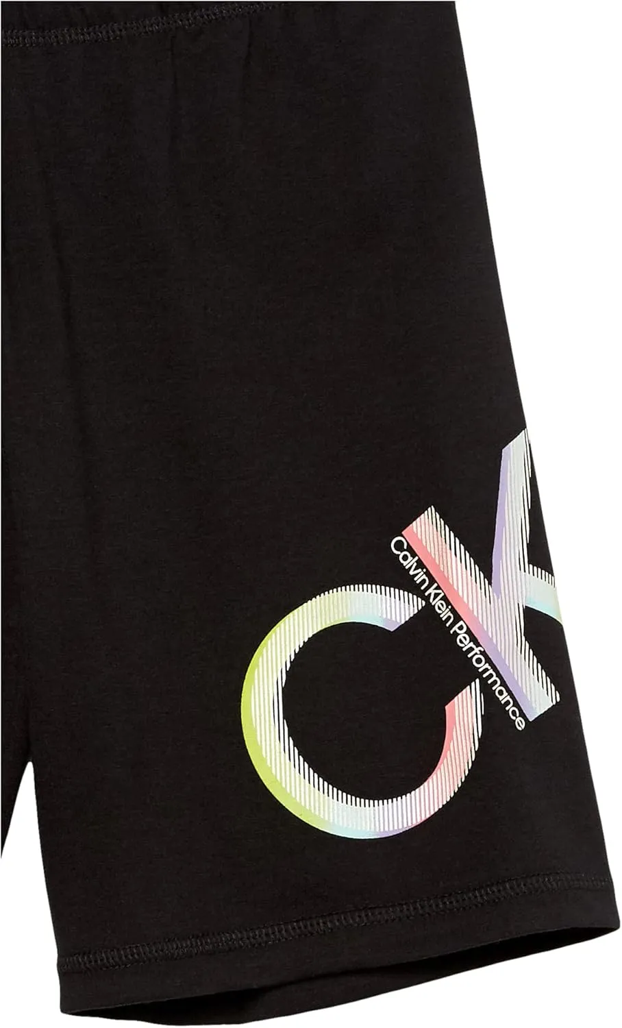 Calvin Klein Girls' Performance Bike Shorts, Soft & Stretchy with Flat Waistband & Snug Fit