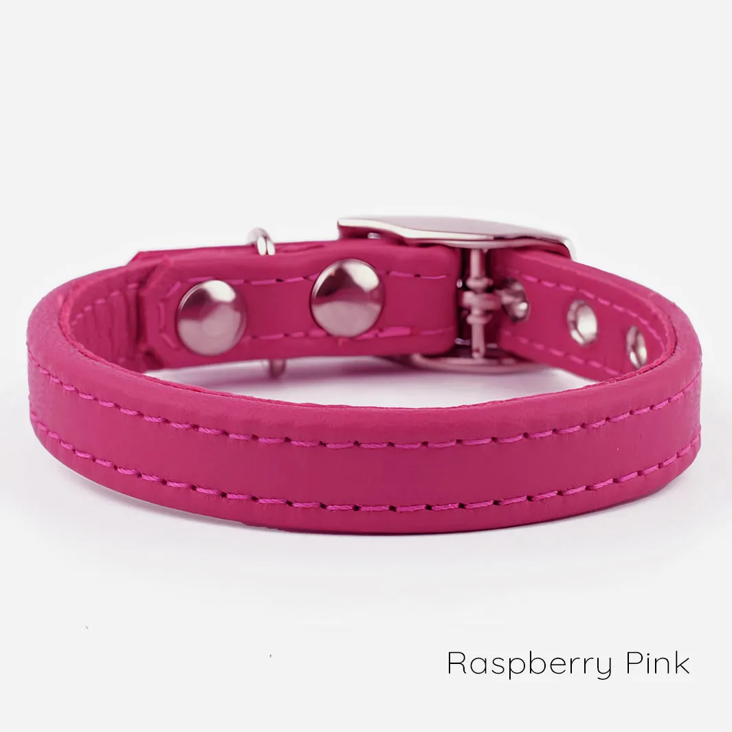 Classic Leather Dog Collars by Petiquette