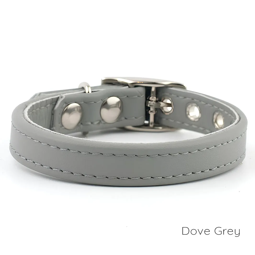 Classic Leather Dog Collars by Petiquette