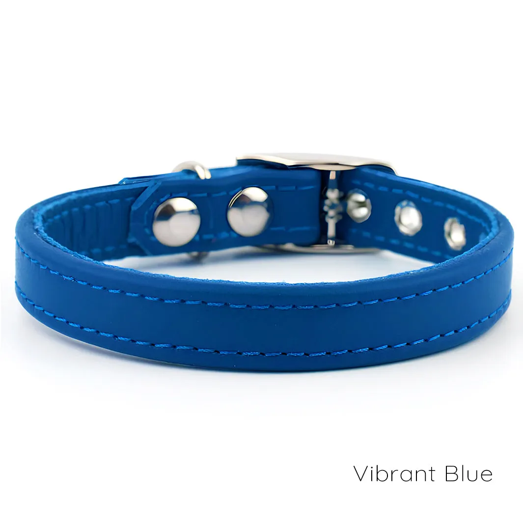 Classic Leather Dog Collars by Petiquette