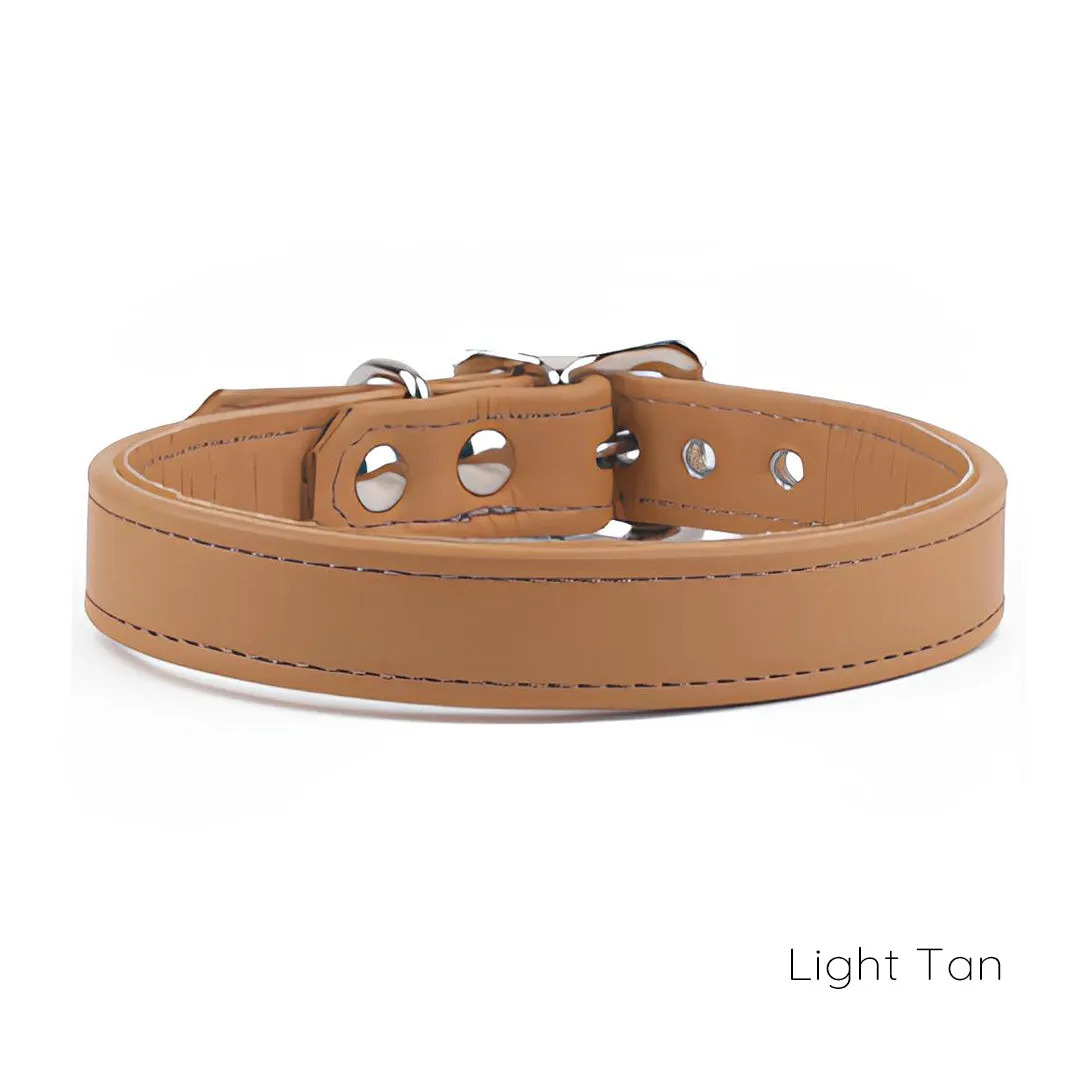 Classic Leather Dog Collars by Petiquette