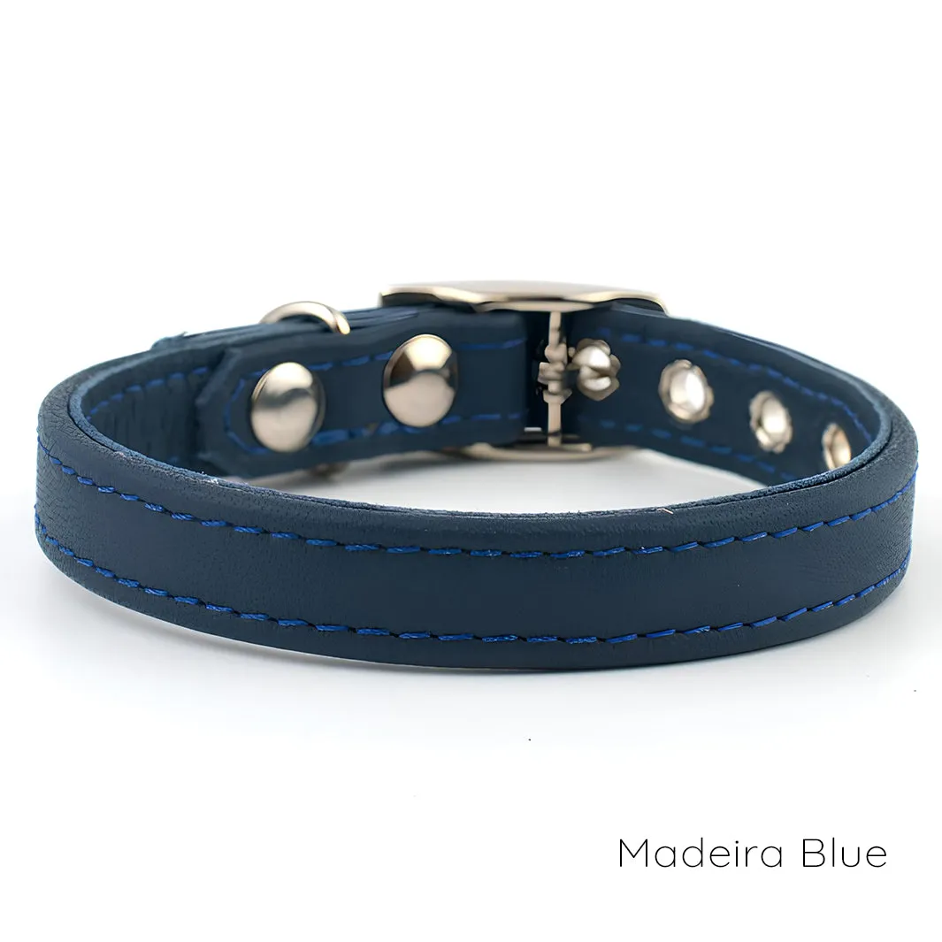 Classic Leather Dog Collars by Petiquette