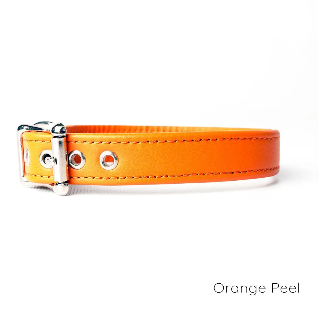 Classic Leather Dog Collars by Petiquette
