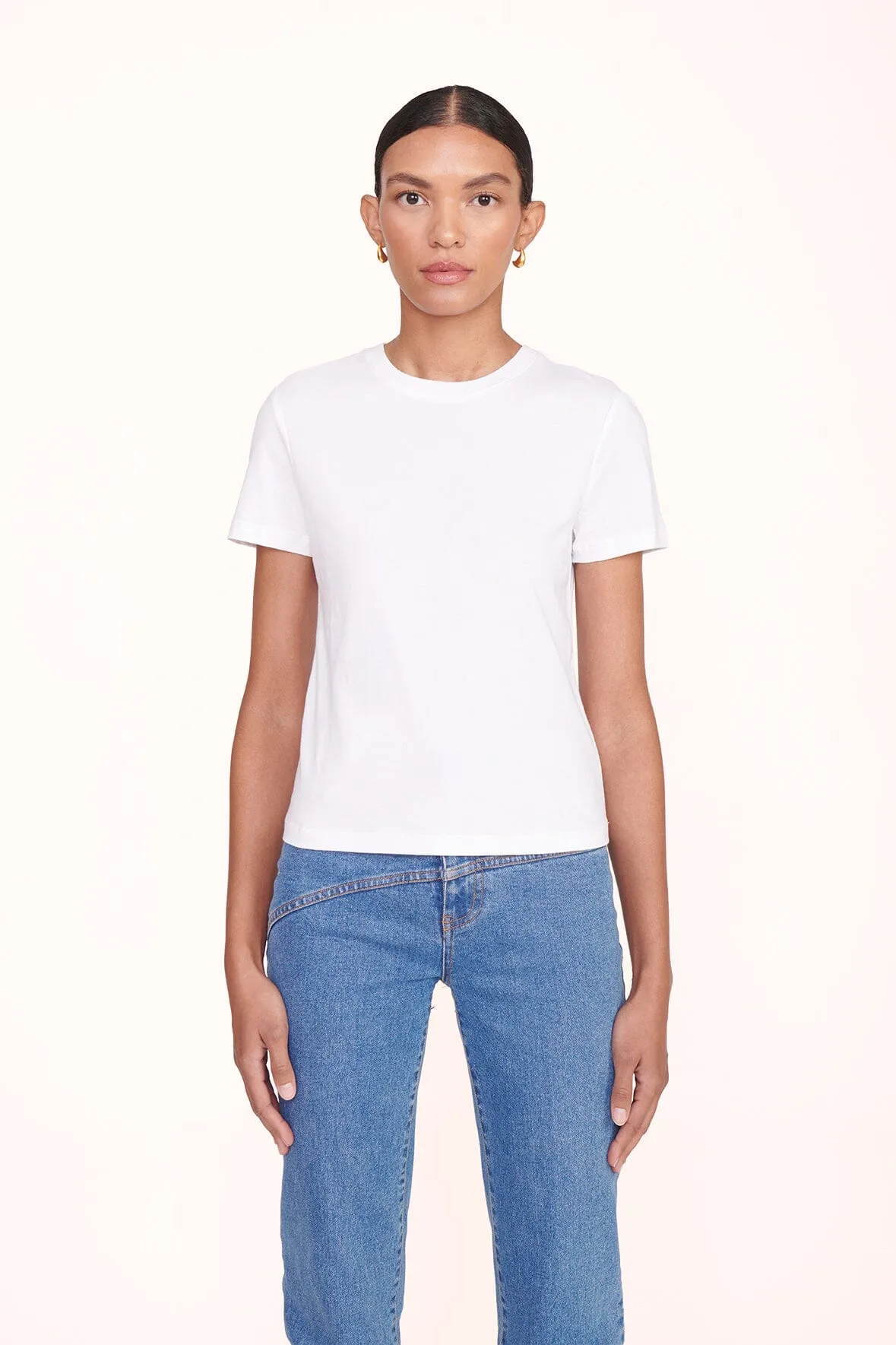 CREW NECK T SHIRT | WHITE