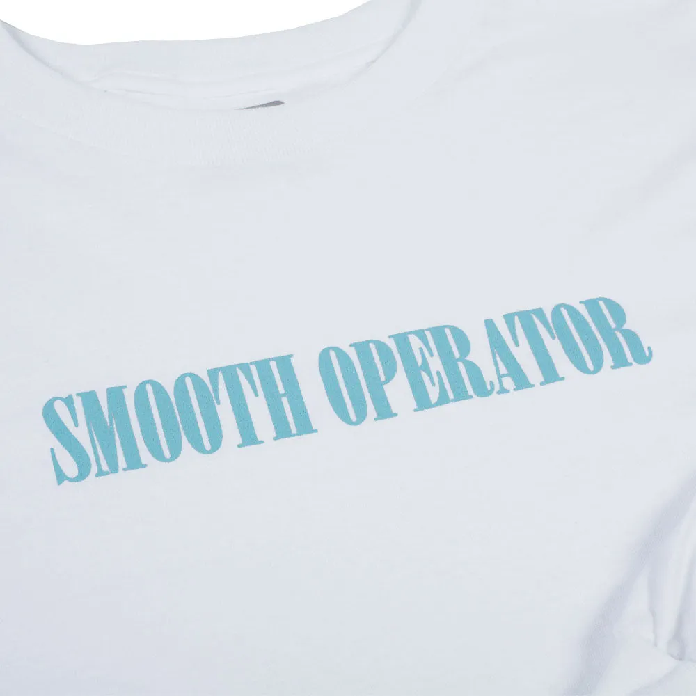Dial Tone Wheel Co SMOOTH OPERATOR Longsleeve Tee White