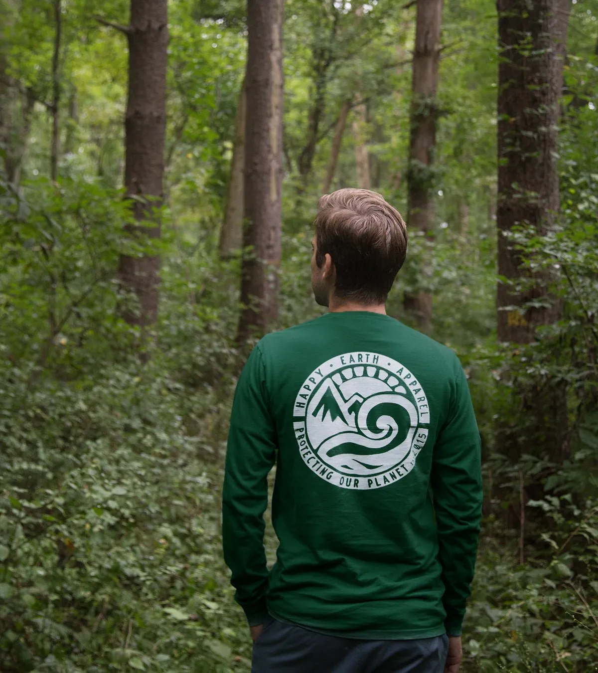 Forest Happy Earth Logo Tee