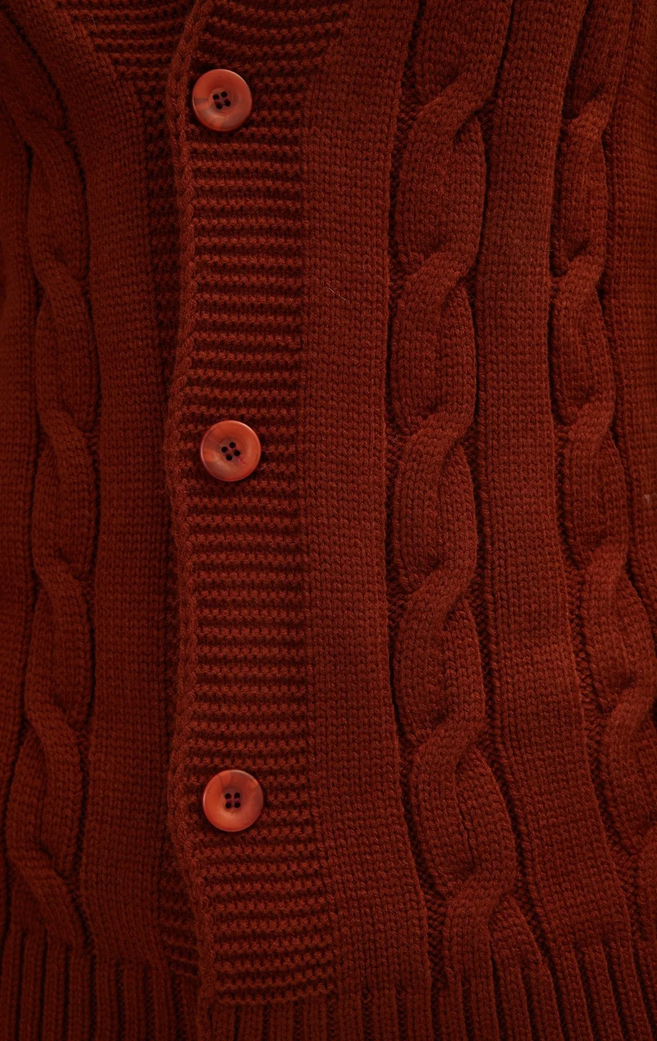 Four Button Down Cardigan - Orange
