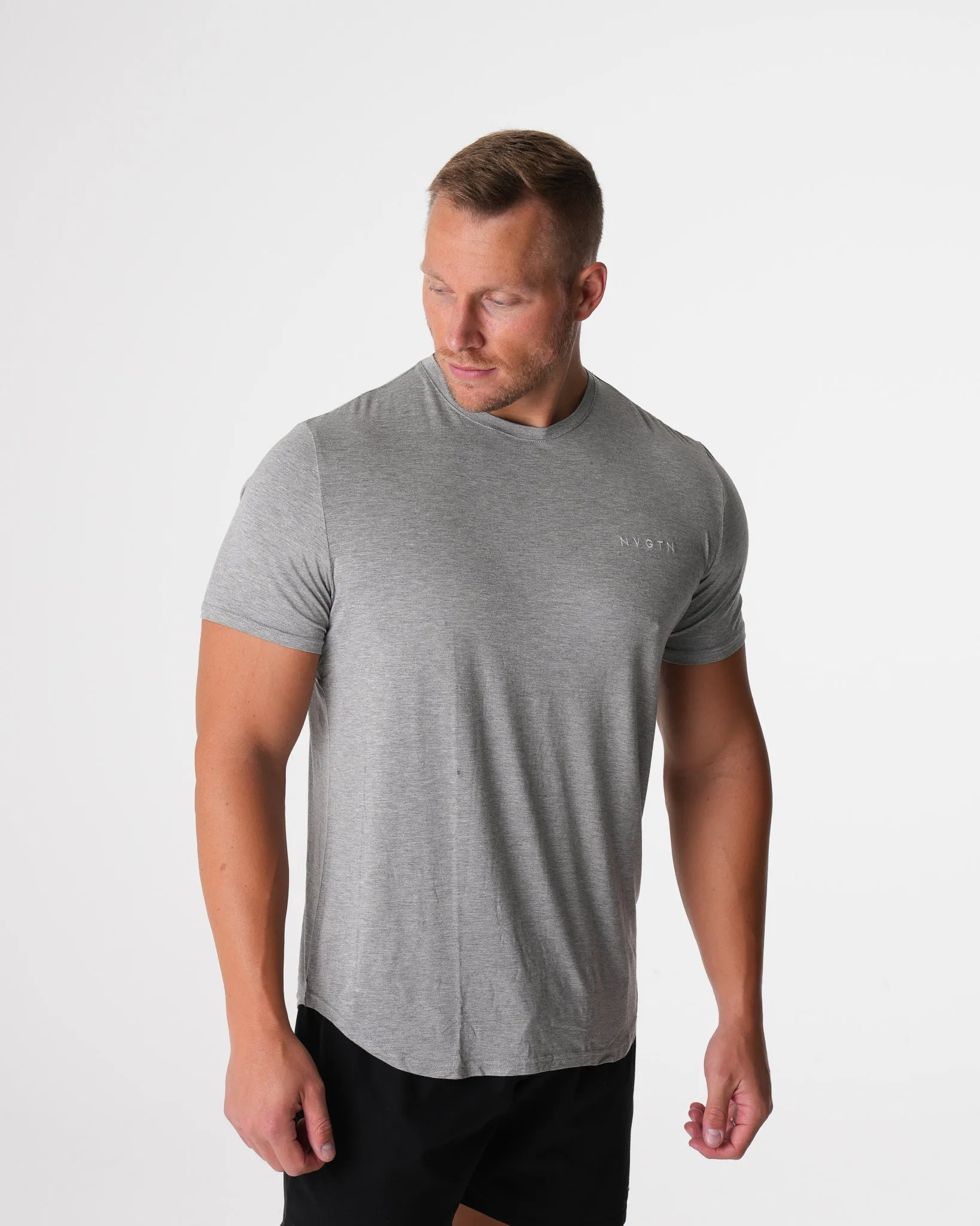 Grey Tech Fitted Tee