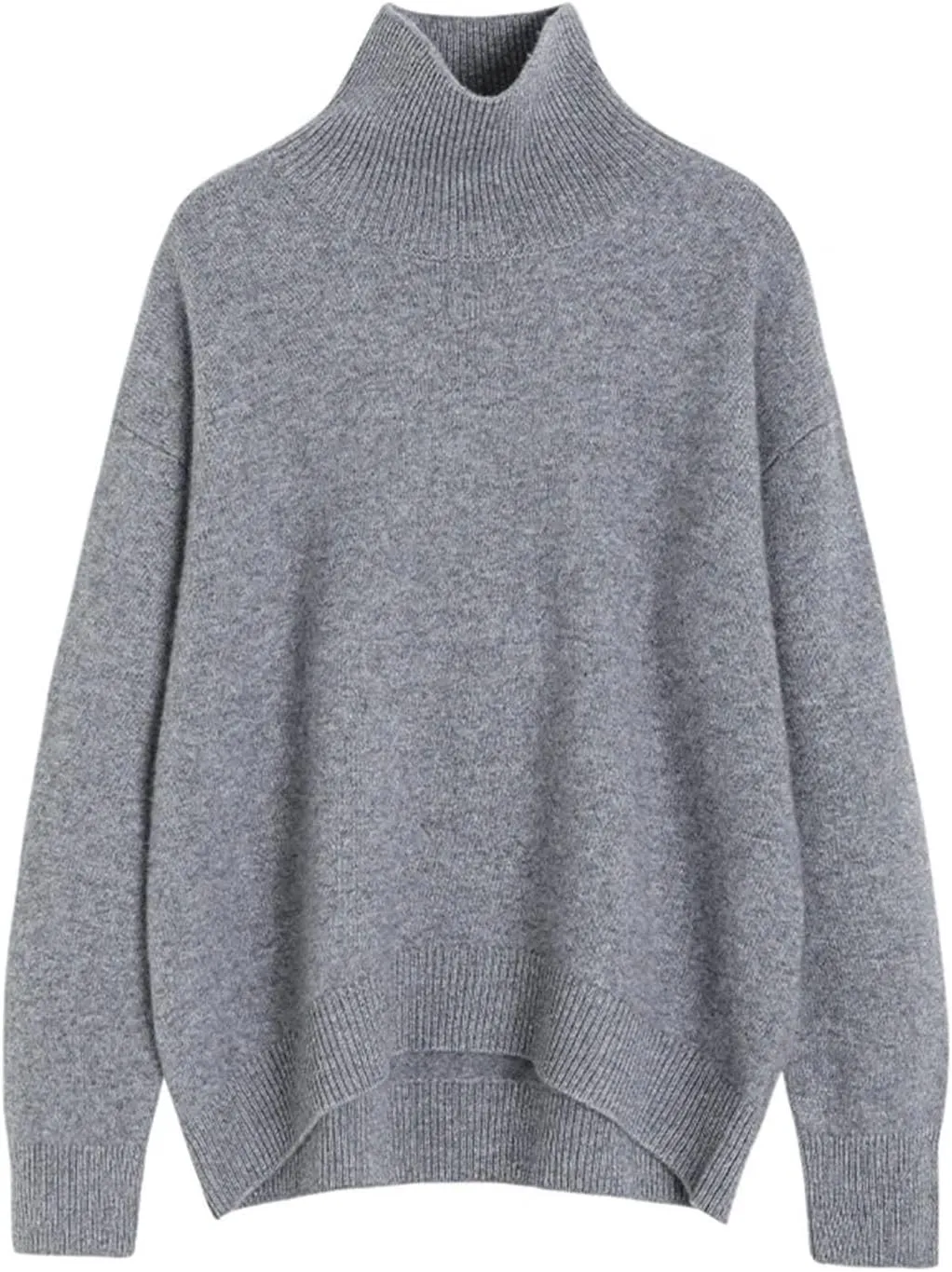 High-Necked Cashmere Sweater for Women Cashmere Thickened Knitted Pullover Women's Loose Lazy Style top