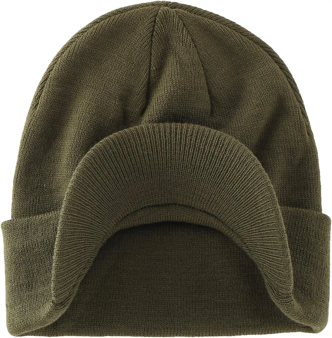 Home Prefer Men's Winter Beanie Hat with Brim Warm Double Knit Cuff Beanie Cap