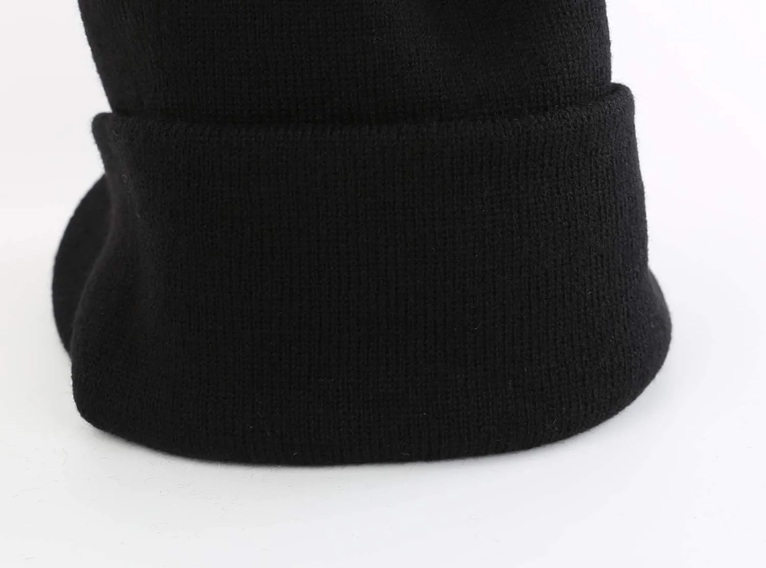 Home Prefer Men's Winter Beanie Hat with Brim Warm Double Knit Cuff Beanie Cap