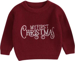Infant Baby Boy Girl Oversized Knit Sweater Chunky Long Sleeve Pullover Sweater Shirts Warm Fall Winter Tops Clothes
