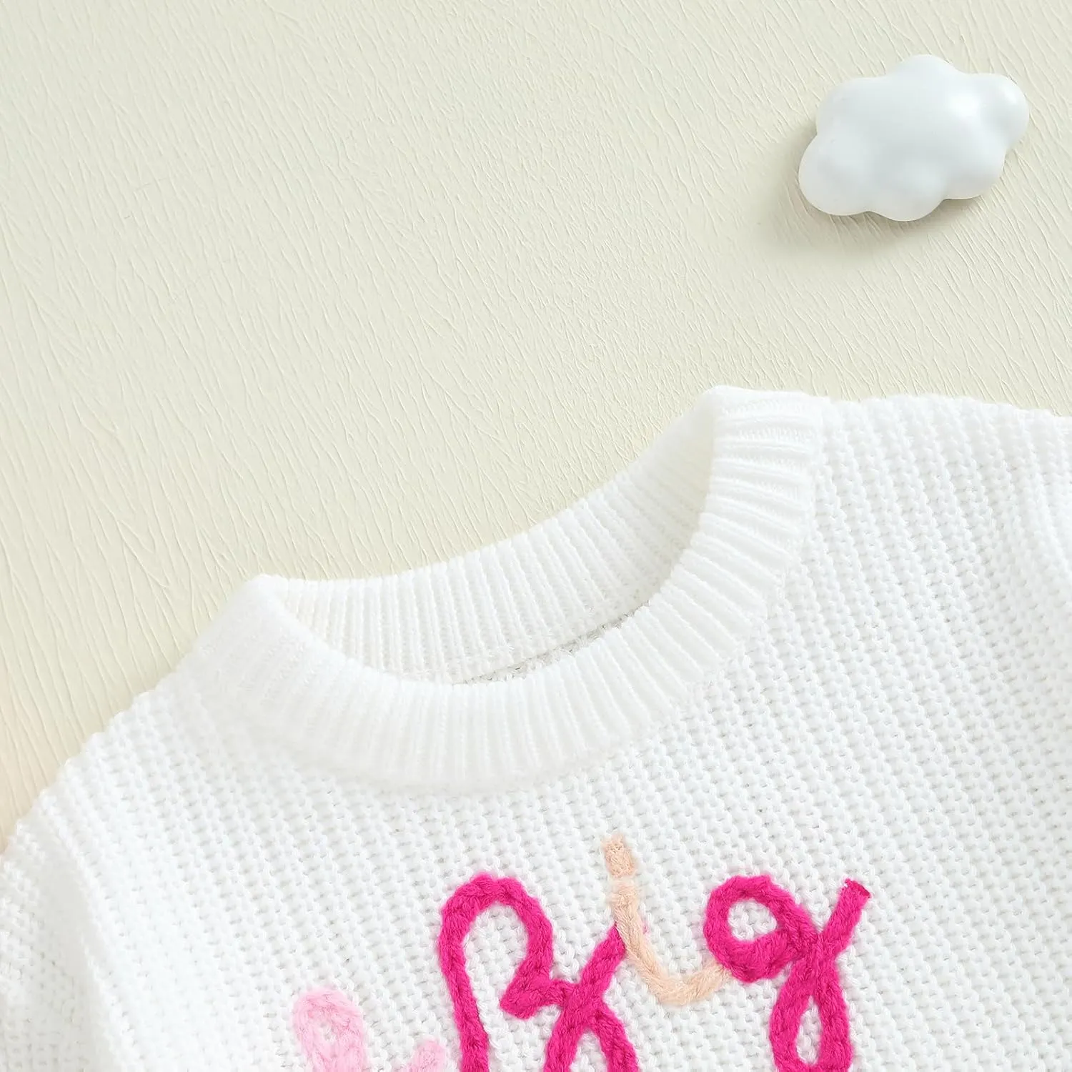 Infant Baby Boy Girl Oversized Knit Sweater Chunky Long Sleeve Pullover Sweater Shirts Warm Fall Winter Tops Clothes