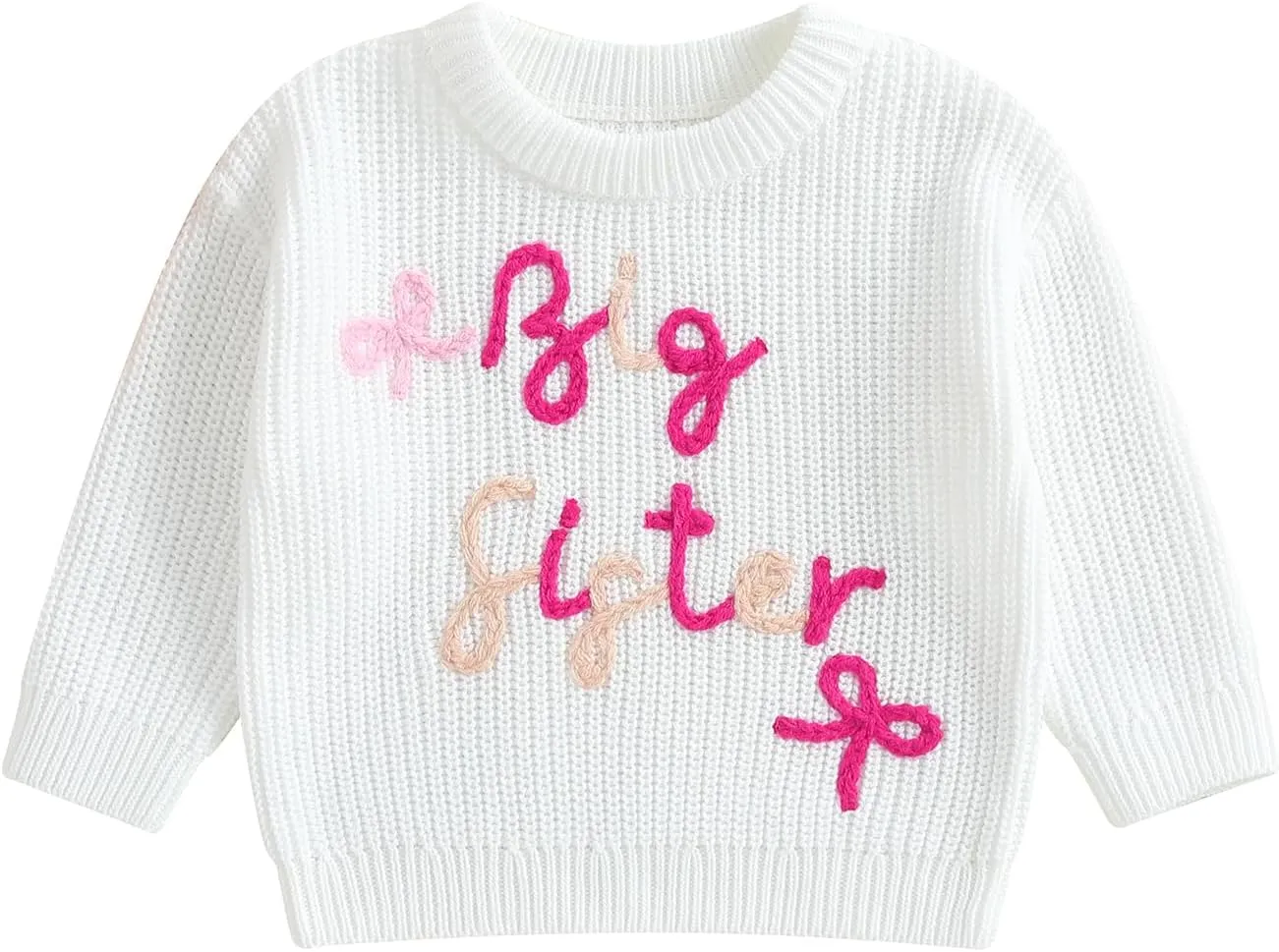 Infant Baby Boy Girl Oversized Knit Sweater Chunky Long Sleeve Pullover Sweater Shirts Warm Fall Winter Tops Clothes