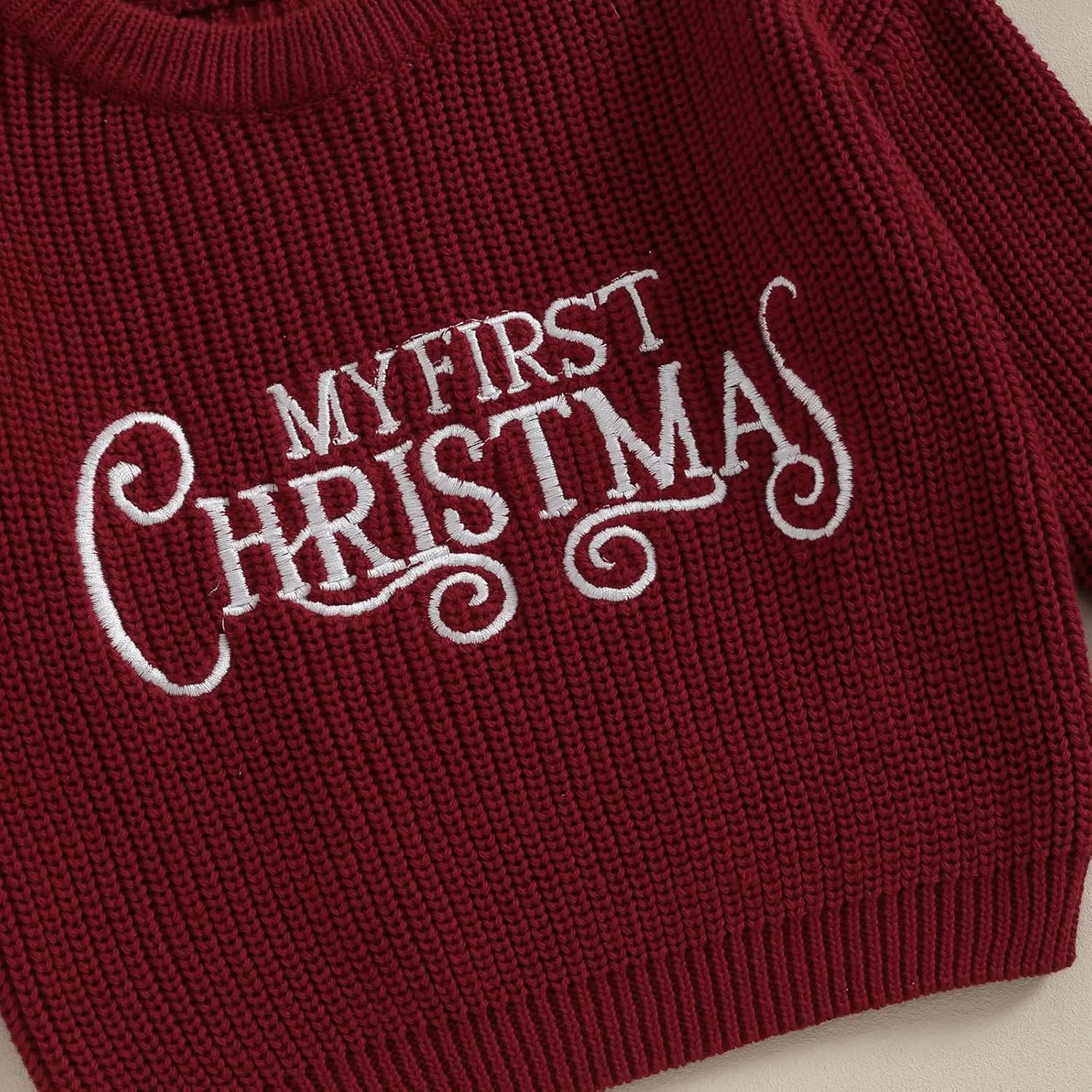 Infant Baby Boy Girl Oversized Knit Sweater Chunky Long Sleeve Pullover Sweater Shirts Warm Fall Winter Tops Clothes