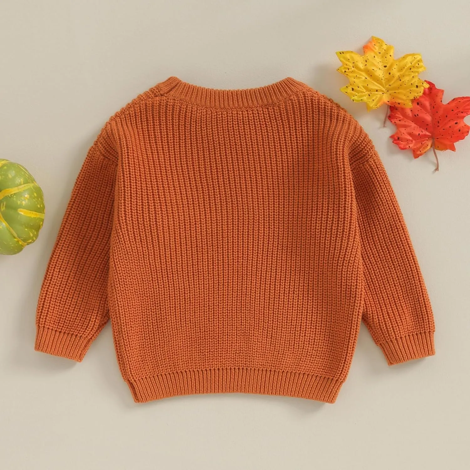 Infant Baby Boy Girl Oversized Knit Sweater Chunky Long Sleeve Pullover Sweater Shirts Warm Fall Winter Tops Clothes