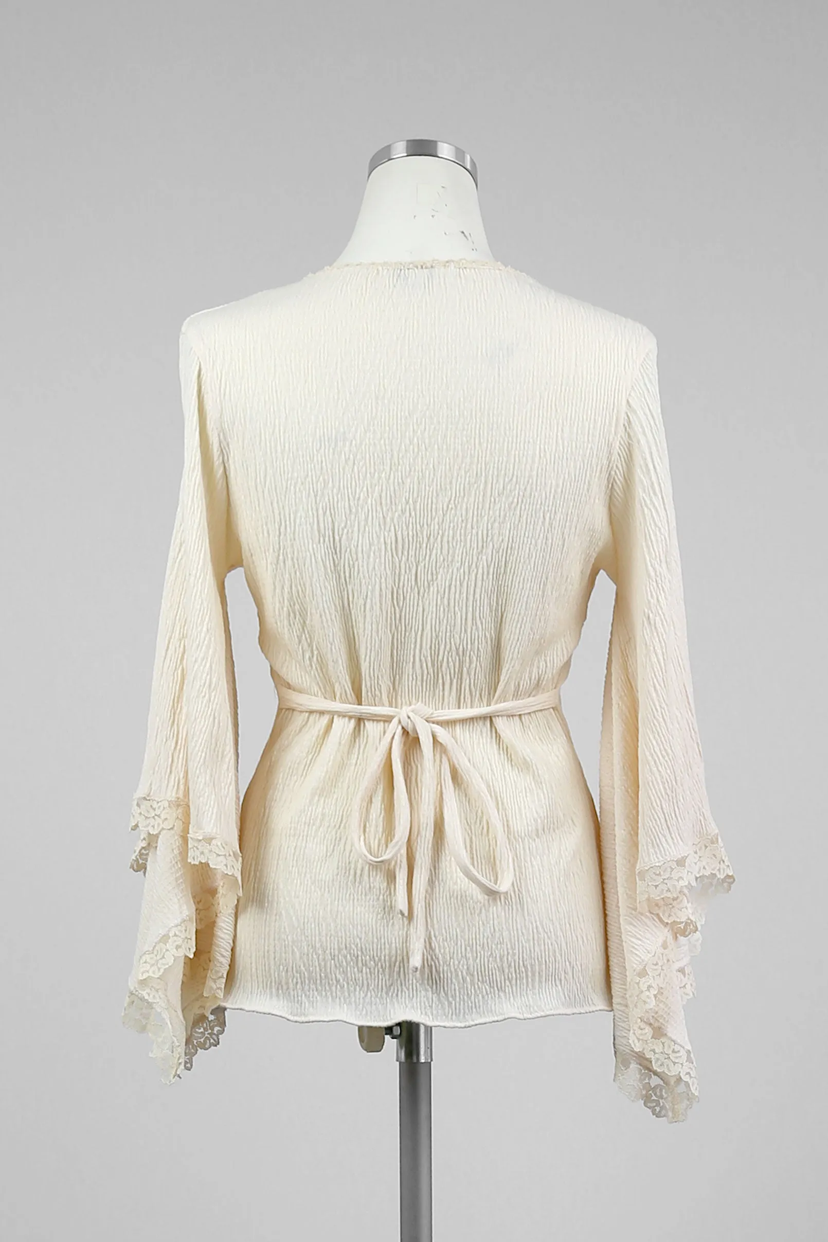 Ivory Kimono Sleeve Summer Blouse