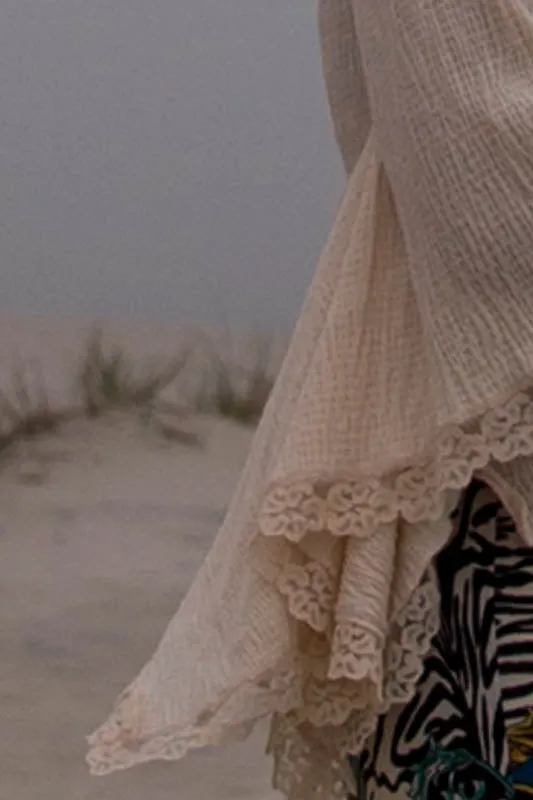 Ivory Kimono Sleeve Summer Blouse