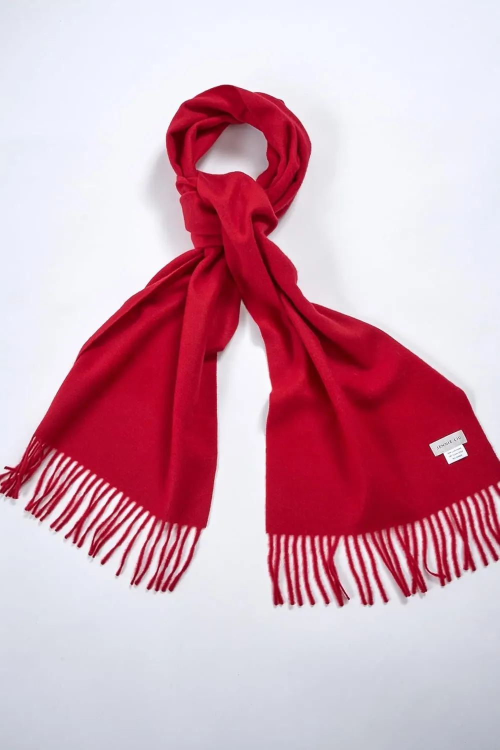 JENNIE LIU Women's 100% Pure Cashmere Scarf for Women