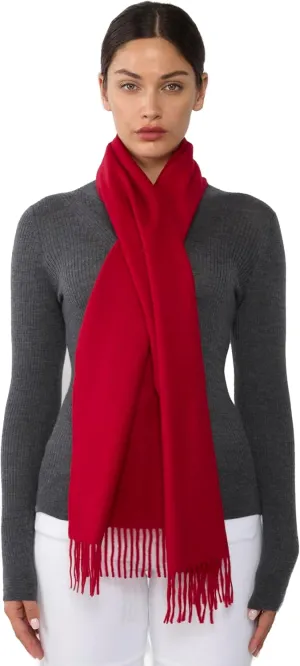 JENNIE LIU Women's 100% Pure Cashmere Scarf for Women