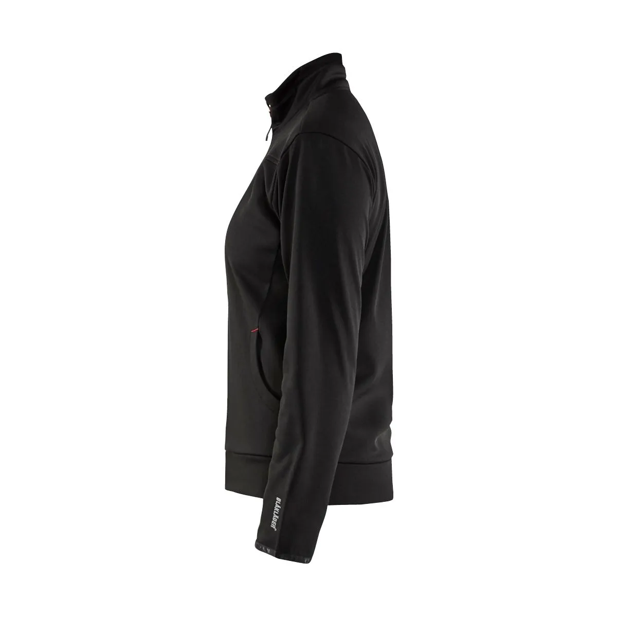 Ladies&#x20;Sweatshirt&#x20;With&#x20;Full&#x20;Zip&#x20;3394&#x20;Zwart&#x2F;Rood&#x20;-&#x20;Bl&#xE5;kl&#xE4;der