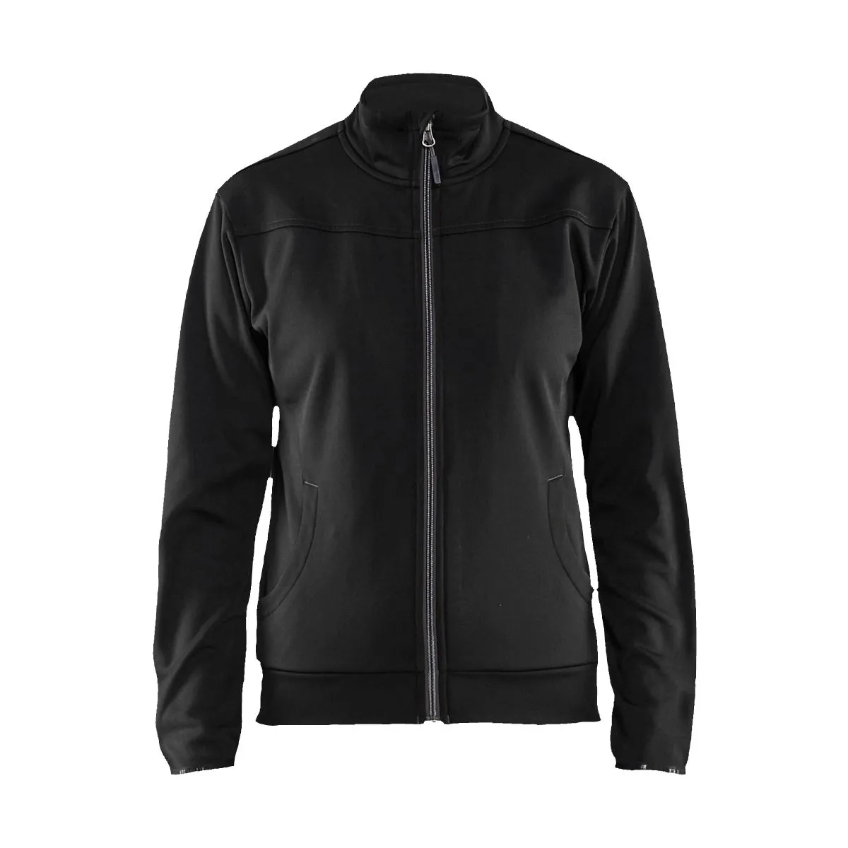 Ladies&#x20;Sweatshirt&#x20;With&#x20;Full&#x20;Zip&#x20;3394&#x20;Zwart&#x2F;Rood&#x20;-&#x20;Bl&#xE5;kl&#xE4;der