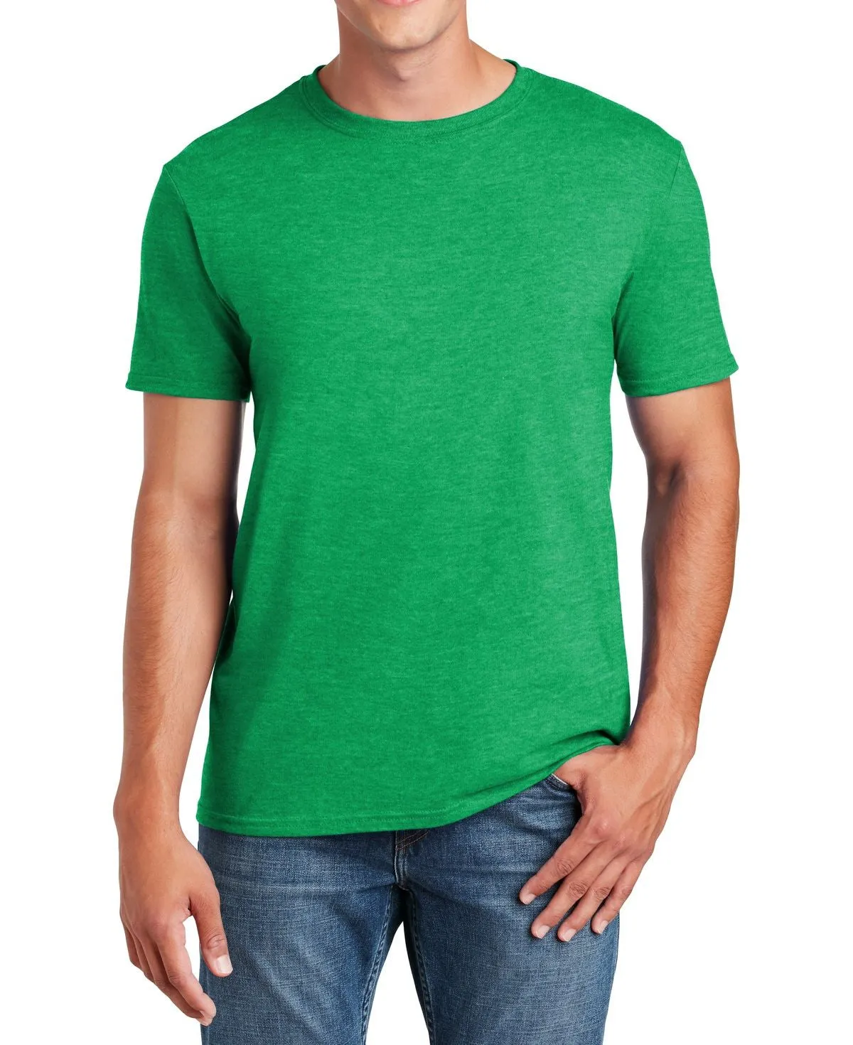 Men's Semi-Fitted Crew Neck Casual Cotton Tee