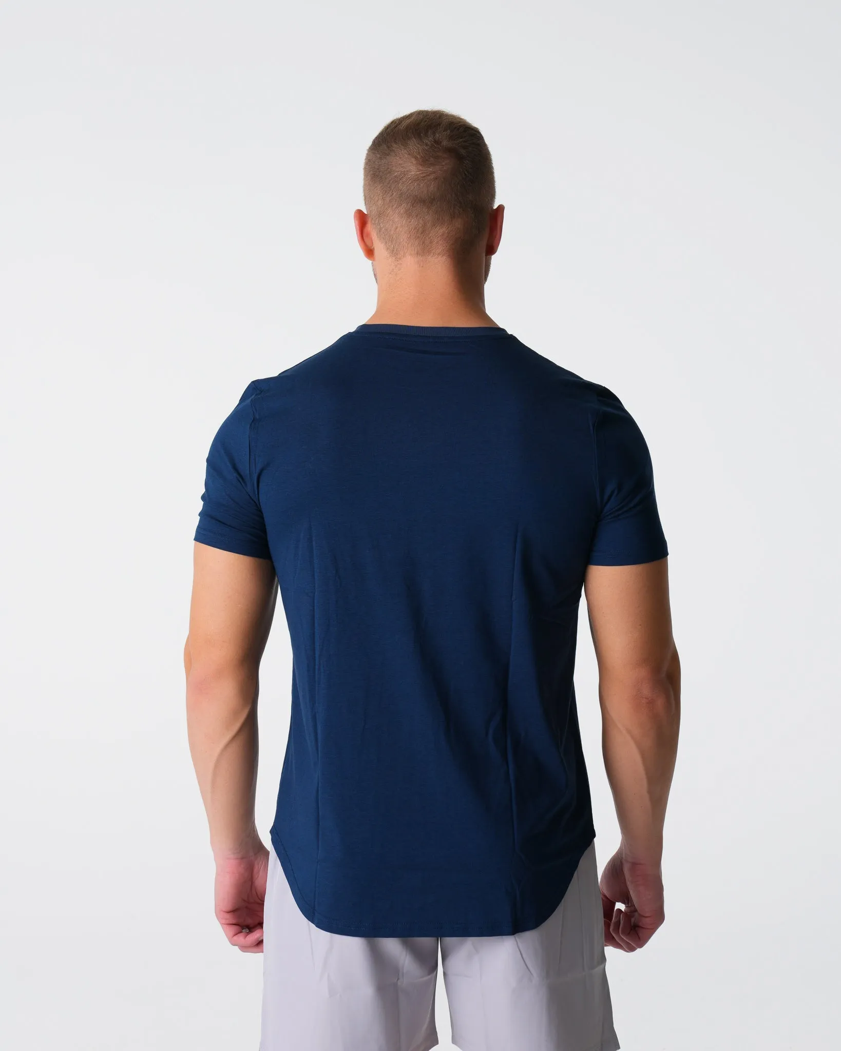 Navy Pulse Fitted Tee