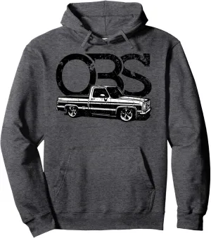 OBS Old Body Style Truck vintage distressed look graphics Pullover Hoodie