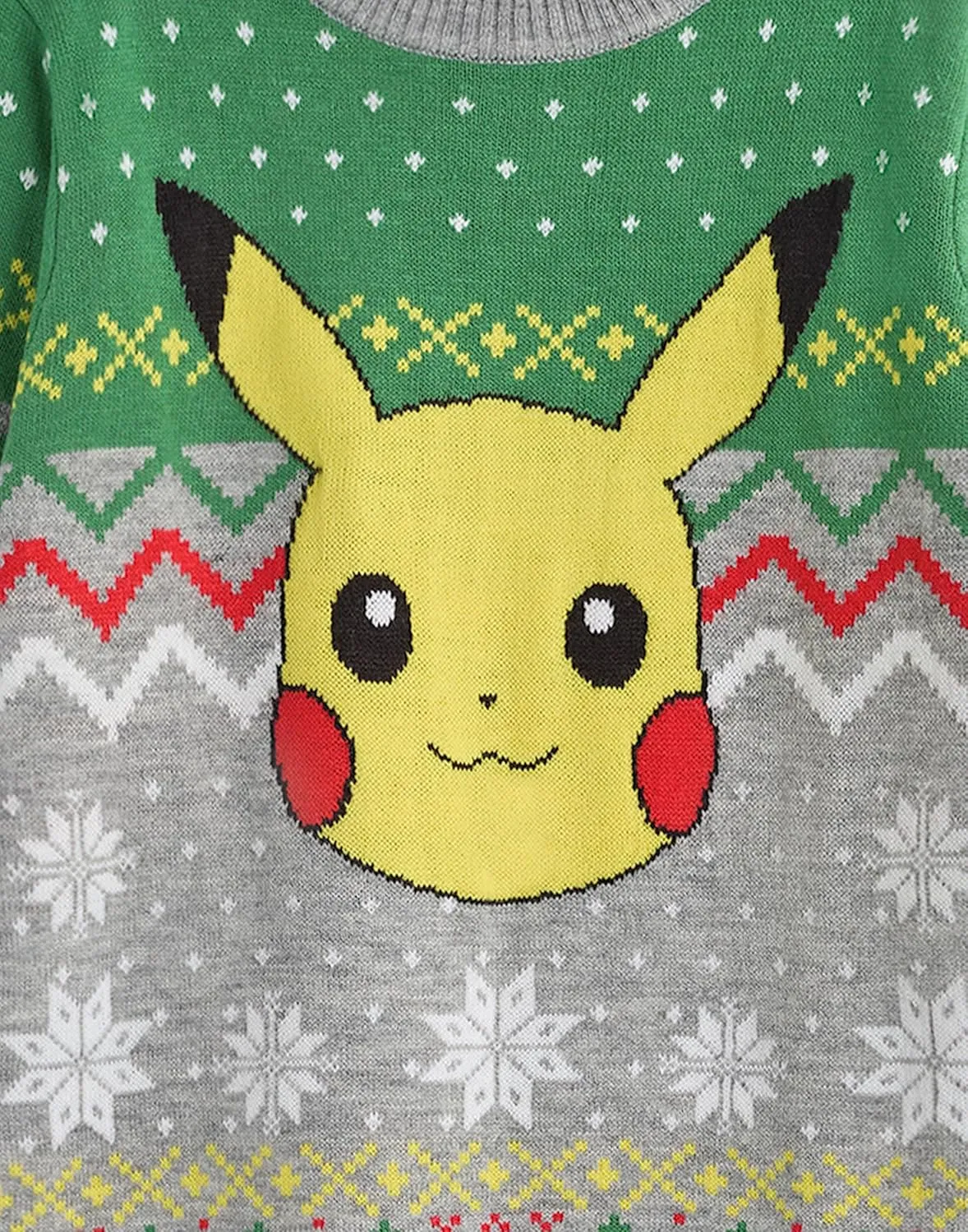 Pokemon Kids Christmas Jumper | Style Options Festive Holiday Pikachu Long Sleeve Knitted Warm Sweater for Children