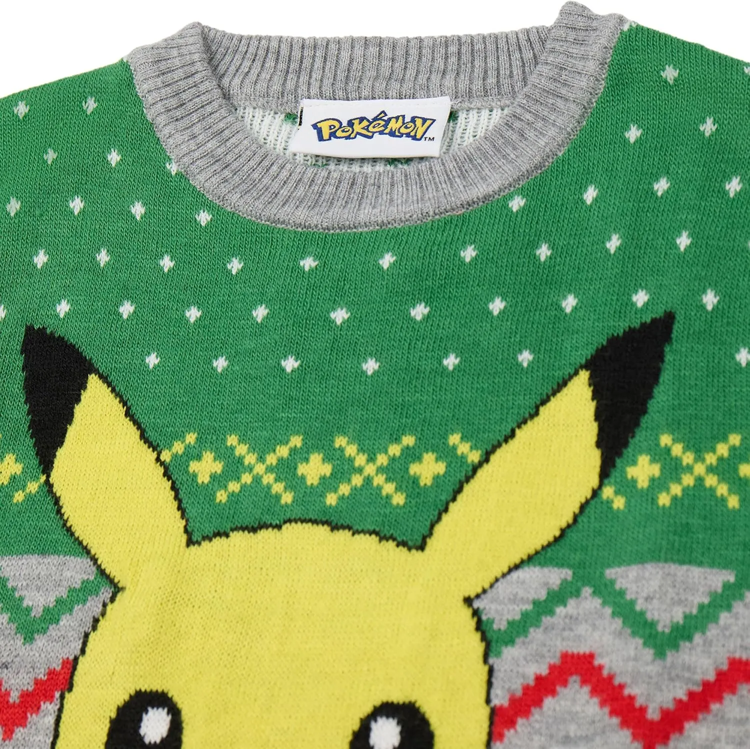Pokemon Kids Christmas Jumper | Style Options Festive Holiday Pikachu Long Sleeve Knitted Warm Sweater for Children