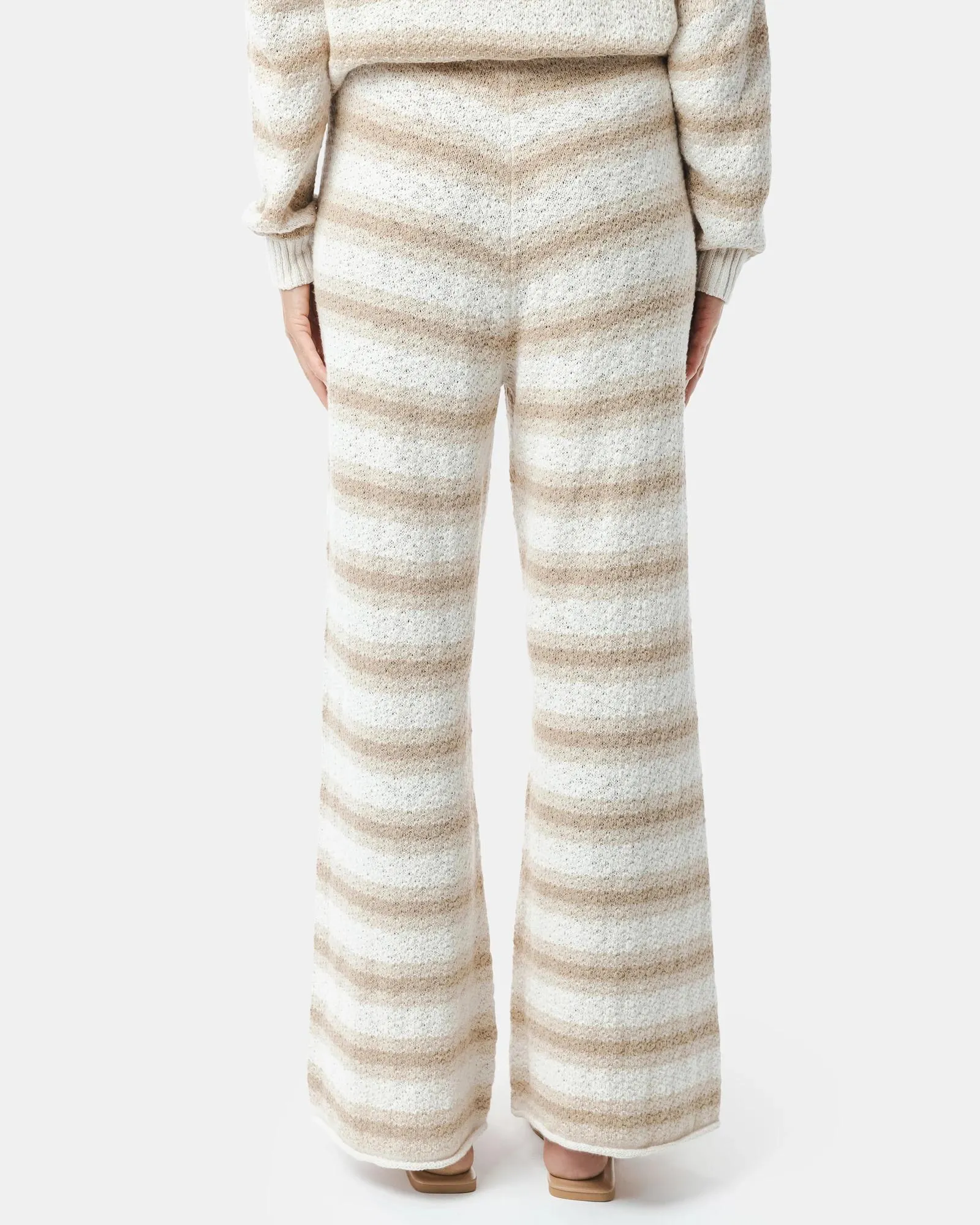 popular  Knit Wide Leg Pants - Piping Hot