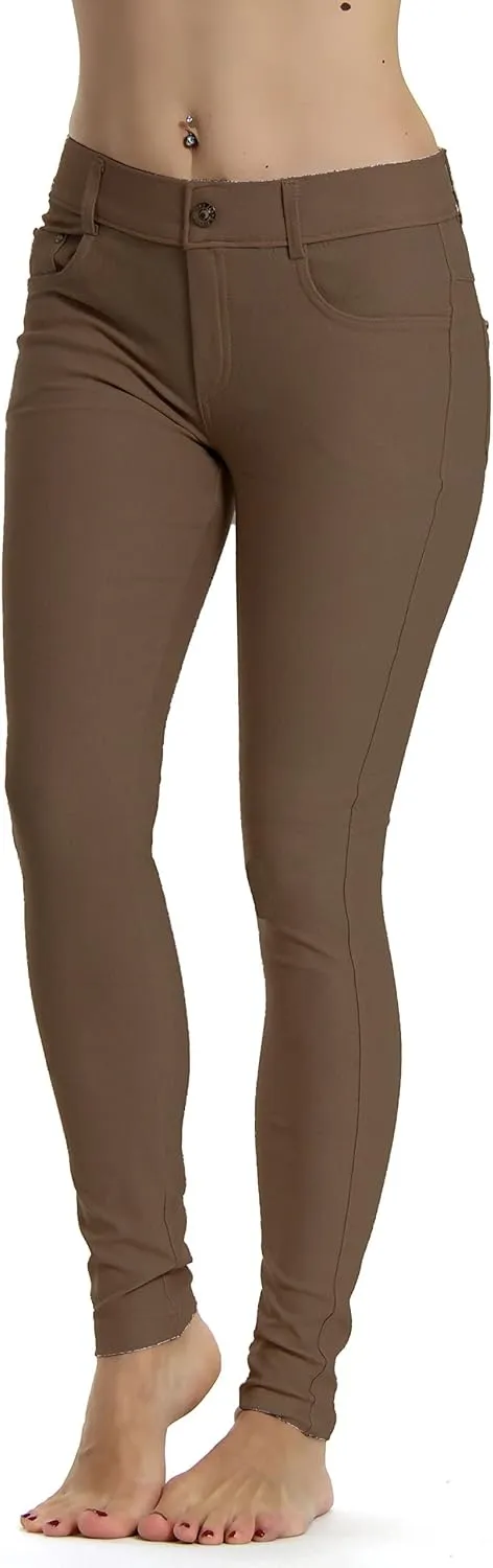 Prolific Health Women's Jean Look Jeggings Tights Slimming Many Colors Spandex Leggings Pants Capri S-XXXL