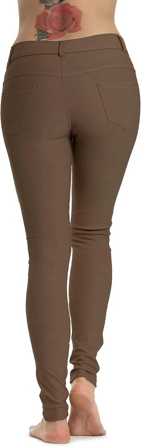 Prolific Health Women's Jean Look Jeggings Tights Slimming Many Colors Spandex Leggings Pants Capri S-XXXL