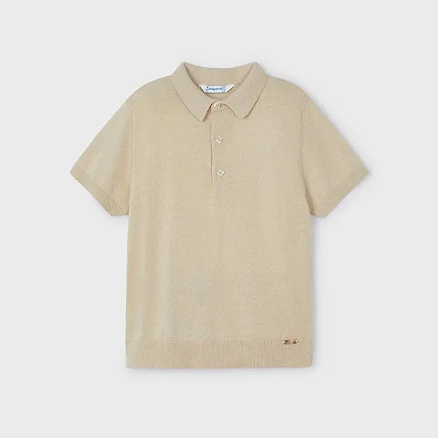Raffia Short Sleeve Polo