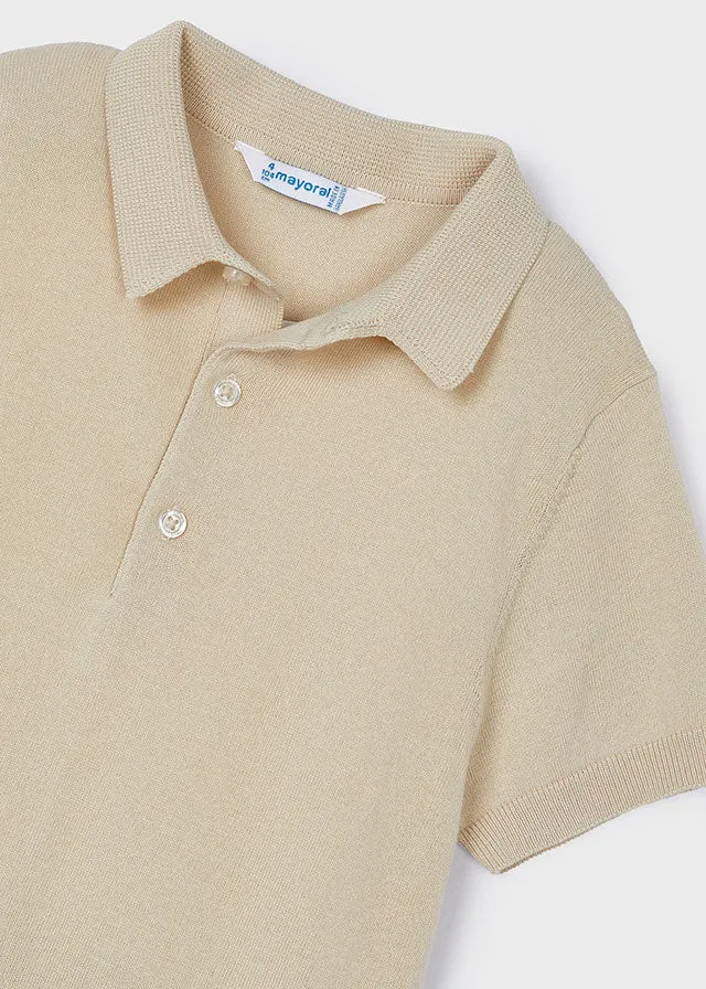 Raffia Short Sleeve Polo