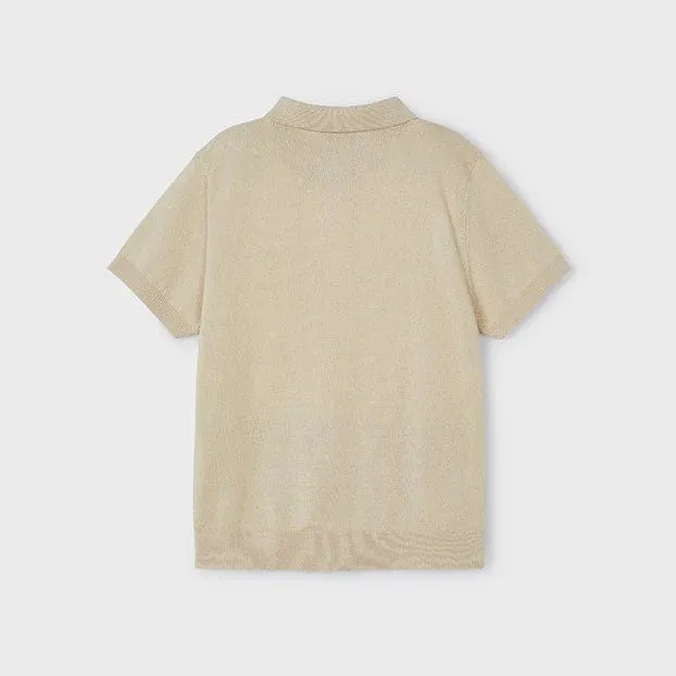 Raffia Short Sleeve Polo