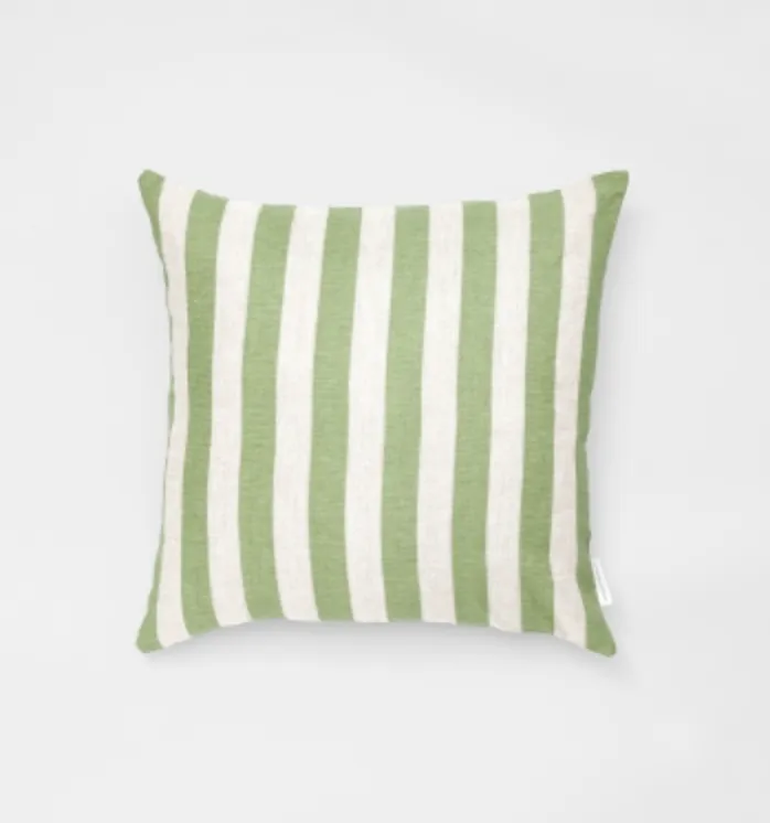 Stripe Sage Square Cushion 50x50