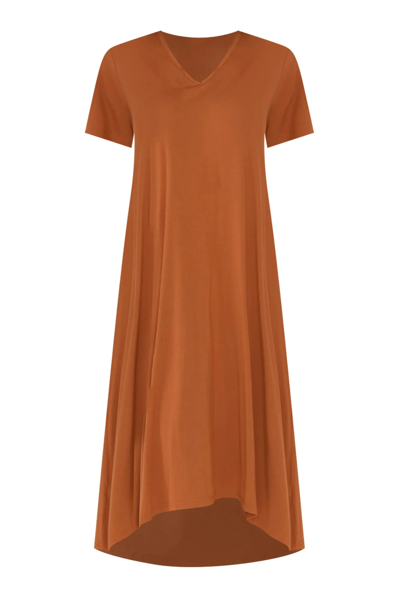 Tiffany Rust Bamboo Tee Dress